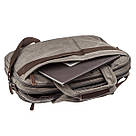 Сумка текстильна для ноутбука 15.6 Vintage 20087 Сіра, фото 6