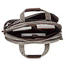 Сумка текстильна для ноутбука 15.6 Vintage 20087 Сіра, фото 7