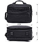 Чоловіча сумка з надійною пластиковою ручкою з поліестера FABRA 22587 Чорний, фото 2