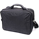 Чоловіча сумка з надійною пластиковою ручкою з поліестера FABRA 22587 Чорний, фото 4