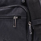 Чоловіча сумка з надійною пластиковою ручкою з поліестера FABRA 22587 Чорний, фото 5