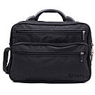 Чоловіча сумка з надійною пластиковою ручкою з поліестера FABRA 22587 Чорний, фото 8