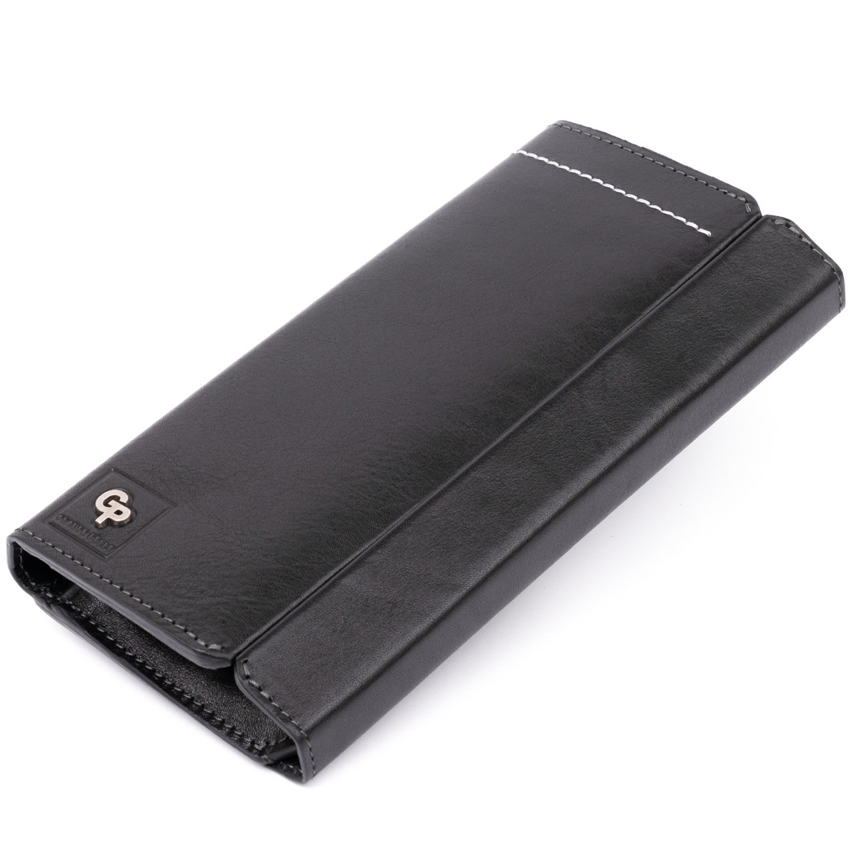 Борсетка елітна шкіряна GRANDE PELLE 11277 Чорна, фото 1