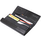 Борсетка елітна шкіряна GRANDE PELLE 11277 Чорна, фото 3