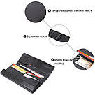 Борсетка елітна шкіряна GRANDE PELLE 11277 Чорна, фото 5