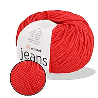 Пряжа YarnArt Jeans Червоний №26