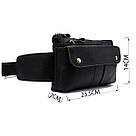 Бананка шкіряна Vintage 14809 Чорна, фото 3