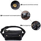 Бананка шкіряна Vintage 14809 Чорна, фото 4