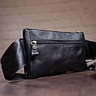 Бананка шкіряна Vintage 14809 Чорна, фото 5