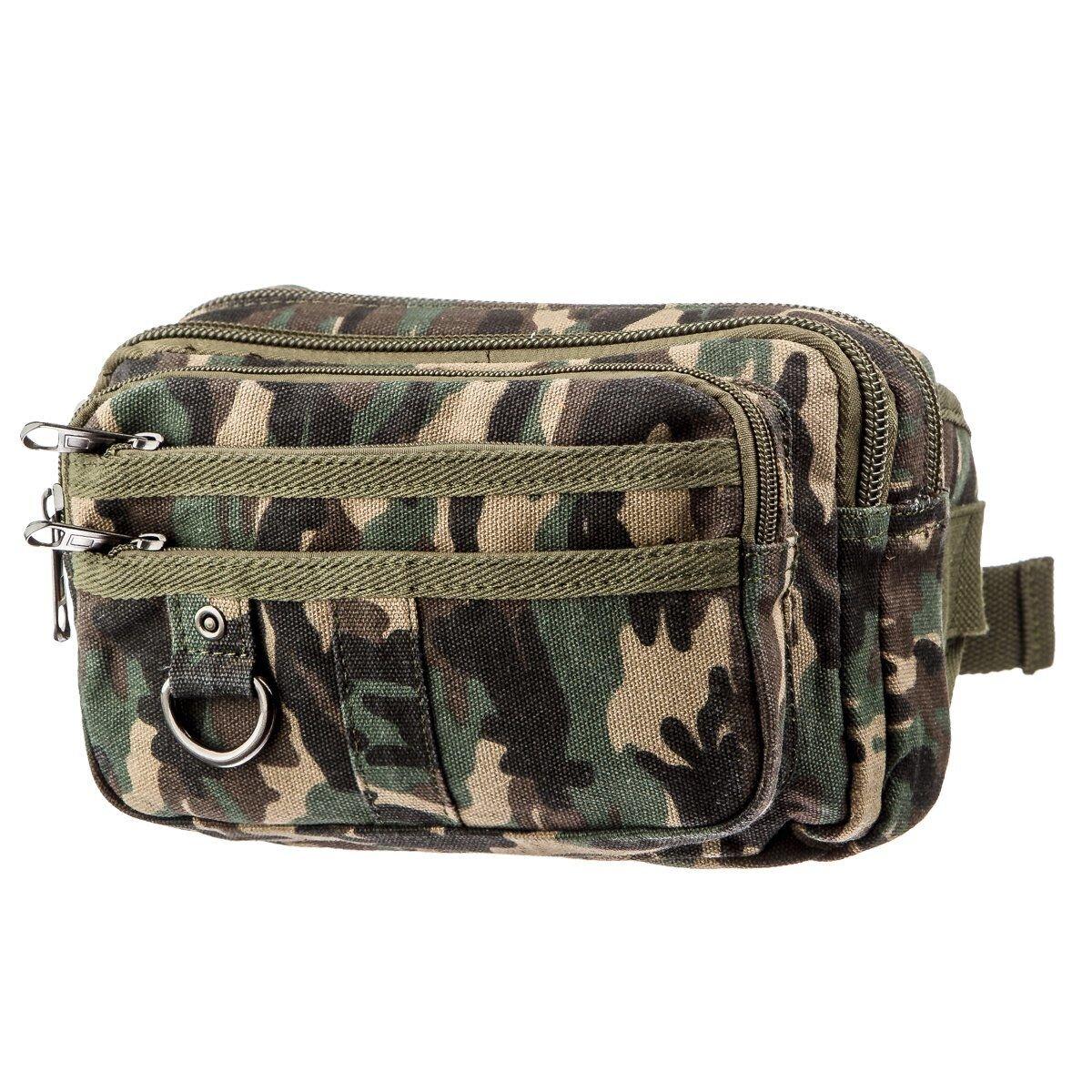 Бананка текстильна на пояс Vintage 20157 Мілітарі, фото 1