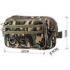 Бананка текстильна на пояс Vintage 20157 Мілітарі, фото 3