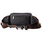 Бананка текстильна на пояс Vintage 20159 Чорна, фото 2