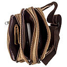 Бананка текстильна на пояс Vintage 20160 Коричнева, фото 6