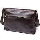 Шкіряна чоловіча сумка GRANDE PELLE 11430 Коричневий, фото 2