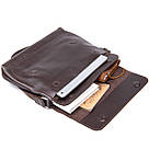 Шкіряна чоловіча сумка GRANDE PELLE 11430 Коричневий, фото 6