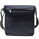 Практична шкіряна чоловіча сумка-месенджер GRANDE PELLE 11433 Темно-синій, фото 2