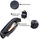 Практична шкіряна чоловіча сумка-месенджер GRANDE PELLE 11433 Темно-синій, фото 4