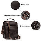 Мессенджер шкіряний 14991 Vintage Коричневий, фото 4