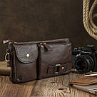 Поясна cумка чоловіча Vintage 14747 Коричнева, фото 5
