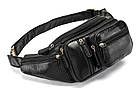 Поясна cумка чоловіча Vintage 14817 Чорна, фото 2