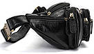 Поясна cумка чоловіча Vintage 14817 Чорна, фото 3