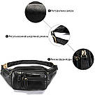 Поясна cумка чоловіча Vintage 14817 Чорна, фото 5