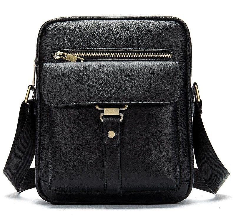 Сумка стильна чоловіча Vintage 14649 Чорна, фото 1