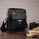 Сумка стильна чоловіча Vintage 14649 Чорна, фото 5