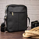 Сумка стильна чоловіча Vintage 14649 Чорна, фото 6