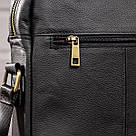 Сумка стильна чоловіча Vintage 14649 Чорна, фото 7