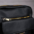 Сумка стильна чоловіча Vintage 14649 Чорна, фото 8