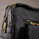 Сумка стильна чоловіча Vintage 14649 Чорна, фото 9
