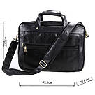 Сумка чоловіча Vintage 14242 для ноутбука 15.6 Чорна, фото 3