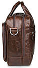 Сумка чоловіча Vintage 14371 для ноутбука 17 дюймів Коричнева, фото 10