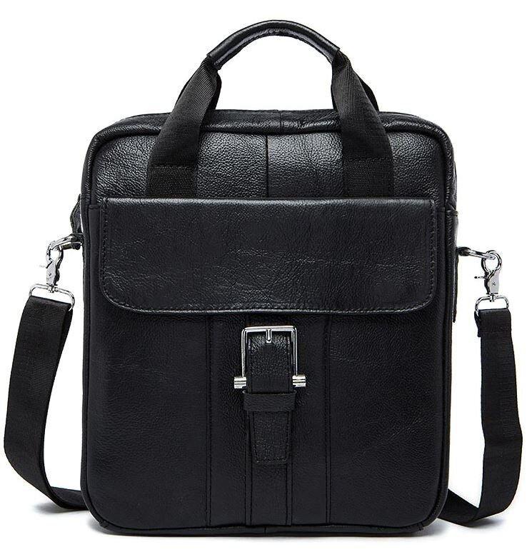 Сумка чоловіча Vintage 14674 Чорна, фото 1