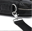 Сумка чоловіча Vintage 14674 Чорна, фото 6