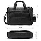 Сумка чоловіча Vintage 14678 для ноутбука Чорна, фото 3