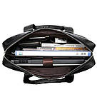 Сумка чоловіча Vintage 14678 для ноутбука Чорна, фото 6