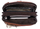 Сумка чоловіча Vintage 14724 Коричнева, фото 7