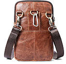 Сумка чоловіча Vintage 14724 Коричнева, фото 8