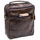 Сумка чоловіча Vintage 14764 Коричнева, фото 5