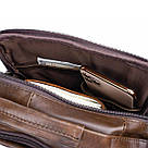 Сумка чоловіча Vintage 14764 Коричнева, фото 10