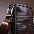Сумка чоловіча шкіряна Vintage 14987 Коричнева, фото 8