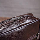 Сумка чоловіча шкіряна Vintage 14987 Коричнева, фото 9
