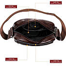 Сумка чоловіча шкіряна Vintage 14987 Коричнева, фото 10