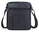 Сумка чоловіча флотар Vintage 14720 Чорна, фото 2