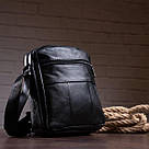 Сумка чоловіча флотар Vintage 14720 Чорна, фото 5