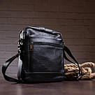 Сумка чоловіча флотар Vintage 14720 Чорна, фото 6