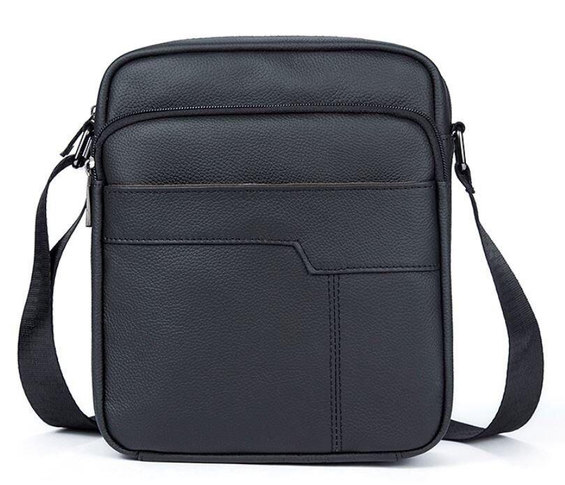 Сумка чоловіча флотар Vintage 14743 Чорна, фото 1