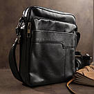 Сумка чоловіча флотар Vintage 14743 Чорна, фото 2